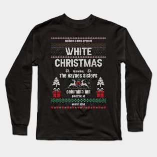 vintage White Christmas Ad Long Sleeve T-Shirt